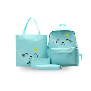 Santú Home & Deco - Juego De Mochila Gatos Turquesa