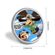 thumbnail image 2 of Augie Doggie y su papá-Theme Round Button Badge: Premium Metal Construction, Ideal for High-End Events 2.8 cm, 2 of 6