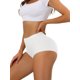 thumbnail image 4 of INSPIRE CHIC Ropa Interior de Mujer Bragas de Regreso a Clases Elásticas de Cintura Alta Sin Forro Transpirables Sin Costuras M Blanco, 4 of 4