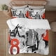 thumbnail image 1 of Kaiju No.8 Face on print Soft Bed Set Lightweight 3 Pieces Bedding Sets for All Season Comforter Set Easy Care, 1 of 5