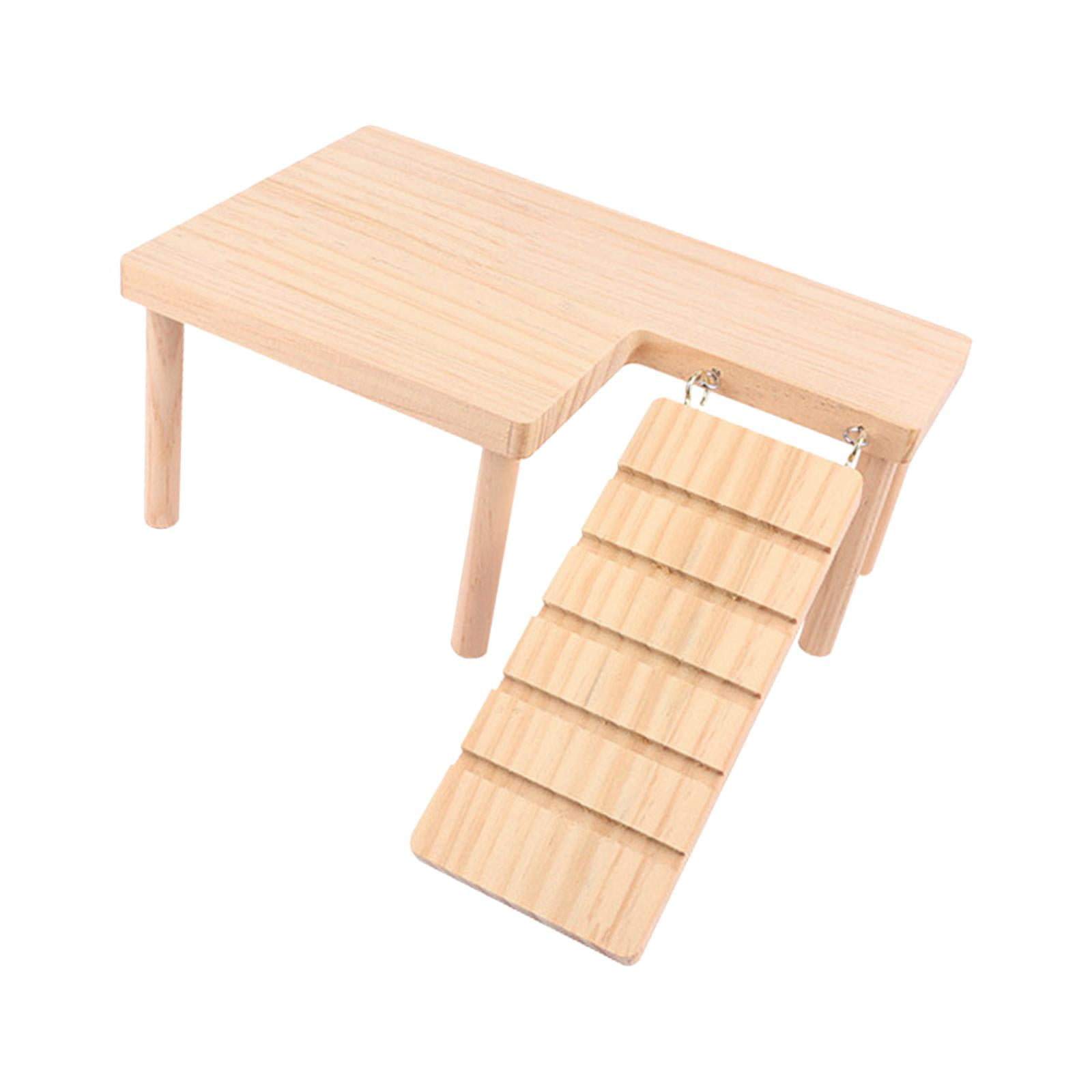 Plataformas De Madera Para Hámster Con Escalera Para Trepar Para Ratones, Jerbos Y Animales Pequeños