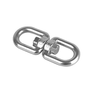 Genérico - Anillos Giratorios De Acero Inoxidable Con Gancho De Ojo Giratorio De Doble Extremo Para Amarre Marino De 5 Mm