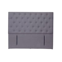 Latam Home - Respaldo Florencia Lino Gris Oscuro 2 Plazas