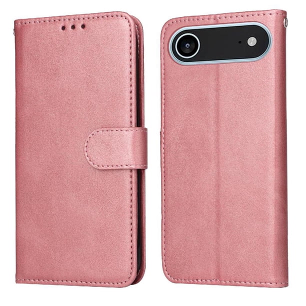 Funda Billetera para iPhone Air con Porta Tarjetas y Soporte Ajustable Rosa