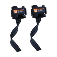 Magideal - 2 Muñequeras Para Levantamiento De Pesas, Correas De Levantamiento De Pesas Para Gimnasio, Muñequeras Para Levantamiento De Peso Muerto Negro