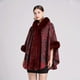 thumbnail image 1 of 25.60"X64.96" Imitation Rabbit Fur Shawl Scarf Collar Imitation Cashmere Cloak Winter Cold And Warm Shawl Wrap, 1 of 5