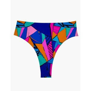 Samia - Bikini Pin Up Tanga Estampado Azul