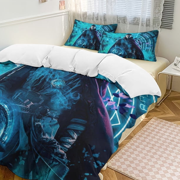 Doctor Strange Bedding Comforter Sets 3-Piece Bedding Set Soft Warm Bed Set for Bedroom All Season