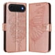 thumbnail image 1 of Funda cartera mariposa para iPhone 17 Air con soporte y ranuras para tarjetas Oro rosa, 1 of 5