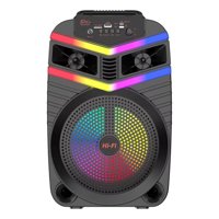 Genérico - Parlante Portatil + Microfono Luces Led Fiesta Musica Lau