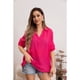 thumbnail image 2 of Blusa Mujer Lino Algodón Premium Liviana Botones Tendencia 8054, 2 of 3