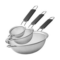 Magideal - De Fugas Para Harina, Colador Reutilizable Y Resistente, Herramienta Para Hornear, Colador De Alimentos Para Pasta, Preparación De Alimentos, Co 3 Piezas