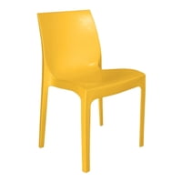 Dvp - Silla Plástica Amarillo Resistente Con Filtro Uv