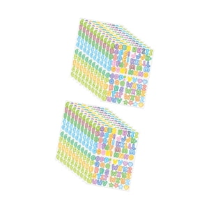 Magideal - 20 Piezas Coloridas Pegatinas De Alfabeto Etiquetas Símbolos De Calcomanías Calcomanías Pegatinas De Botella De Agua Pegatinas Para Sobres Tarjetas De