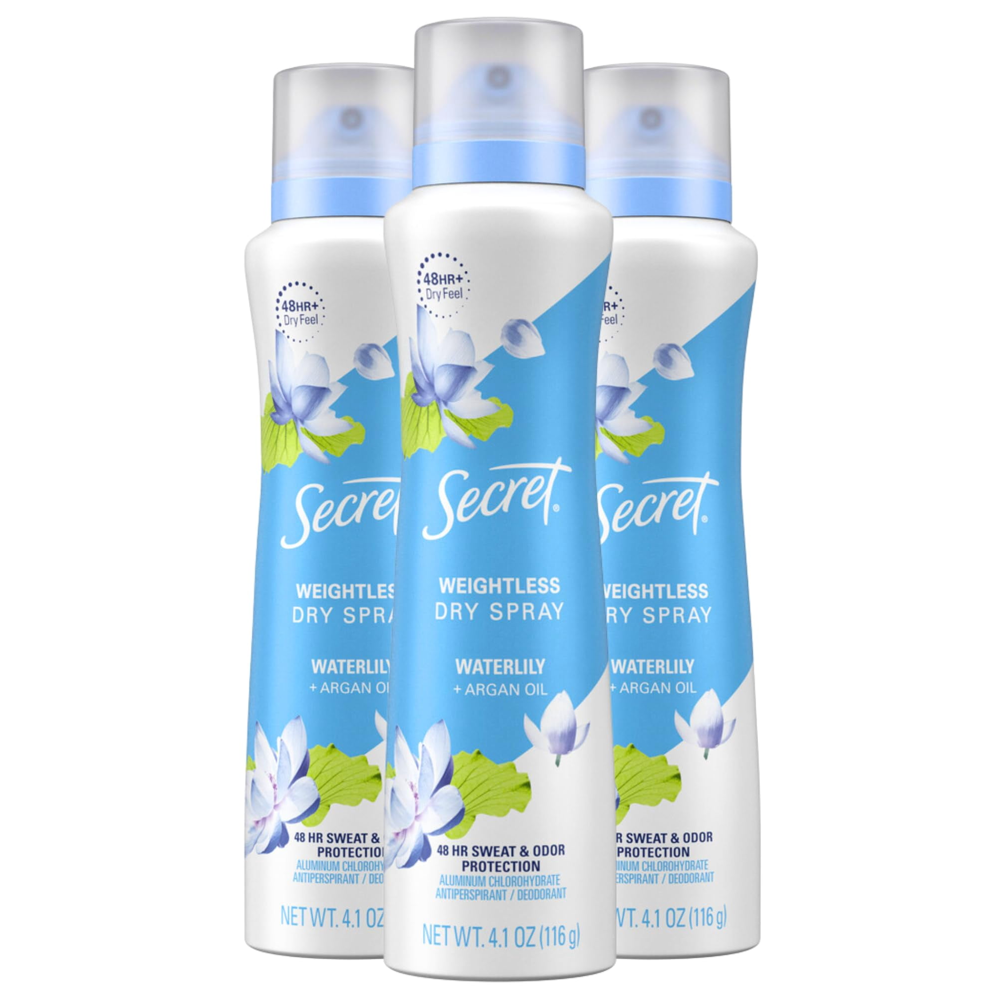Antitranspirante Deodorant Secret Dry Spray para mujer, 120 ml, x3 | Lider