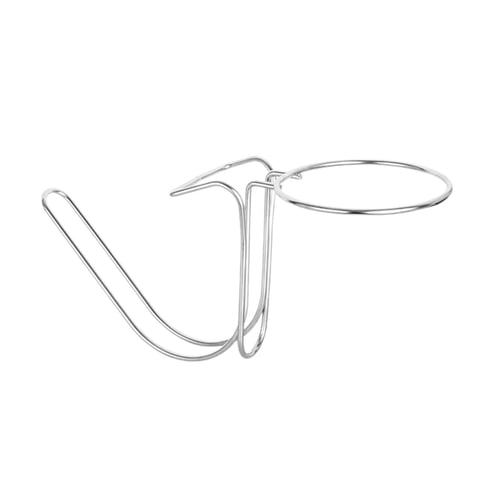 Bothyi - Soporte Para Cubo De Hielo De Escritorio, Soporte Para Cubo De Champán Para Cocinar, Acampar Al Aire Libre, Plateado, 43,5X18Cm