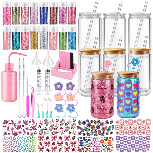 Kit de Globo de Nieve LEGEOS 6 unidades 473 ml con coberturas y herramientas