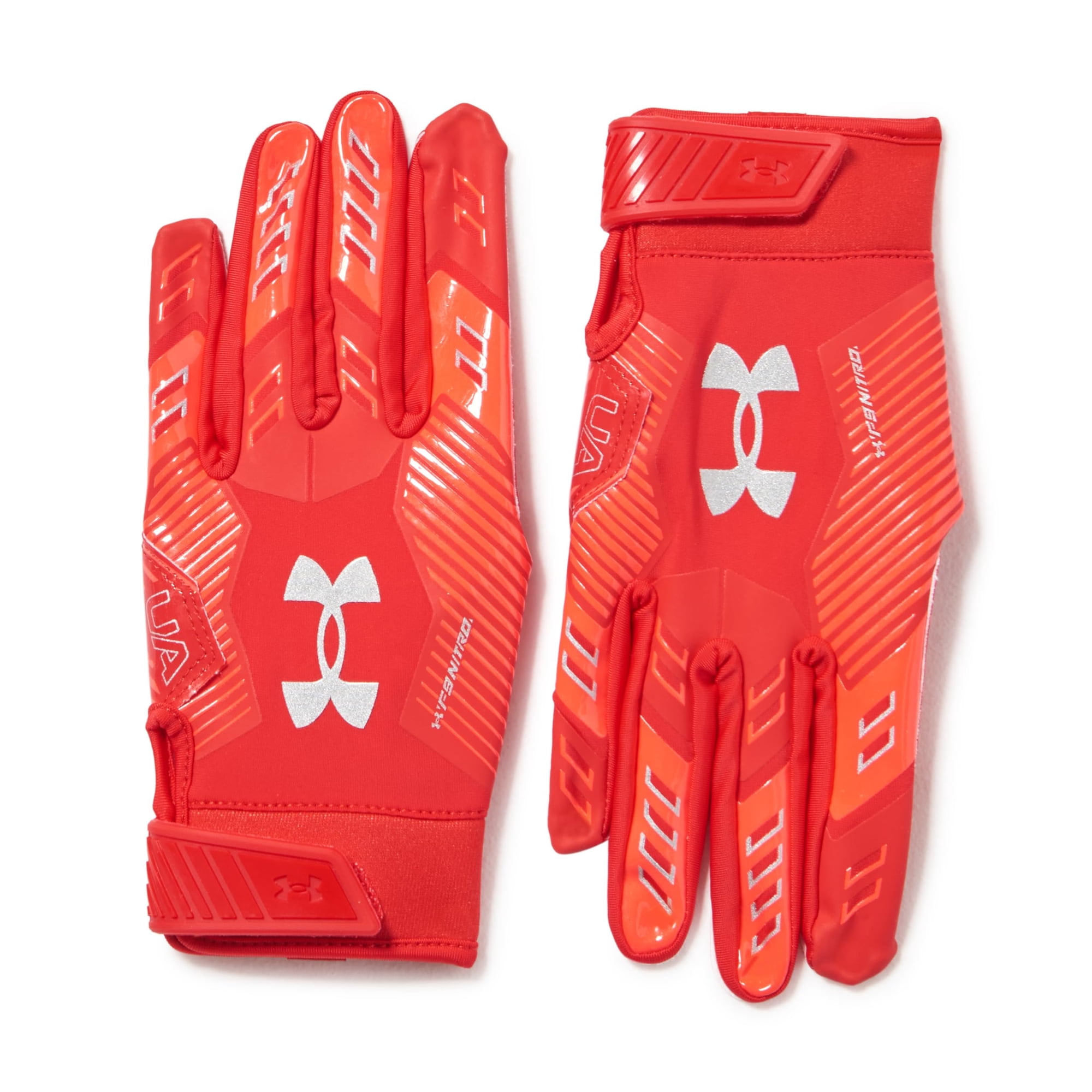 Guantes De Fútbol Under Armour F9 Nitro Para Hombre, Color Rojo Y Beta Grande