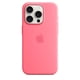thumbnail image 3 of Funda de silicona para Apple iPhone 15 Pro con MagSafe, color rosa, 3 of 5