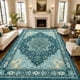 thumbnail image 2 of Alfombra de Área AMADA HOMEFURNISHING 244 cm Turquesa Lavable, 2 of 9