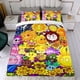 thumbnail image 4 of Plantas contra Zombis Conjunto de sábanas temático, trío de piezas, cómodo y amigable con la piel, diseño único, regalo de decoración para el hogar para familiares, amigos y fans,135cm *200cm, 4 of 6