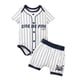 thumbnail image 2 of Conjunto de ropa para recién nacido, pantalones cortos deportivos con estampado deportivo para bebé, conjunto de ropa cómoda de verano para regalos de 3 a 6 meses, 2 of 5