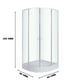 thumbnail image 2 of Cabina ducha Shower Curvo 80 x 80 x 192 cm Blanco, 2 of 4