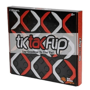 Juego De Mesa Fat Brain Toys Tik-Tak-Flip Tic Tac Toe Para Mayores De 8 Años