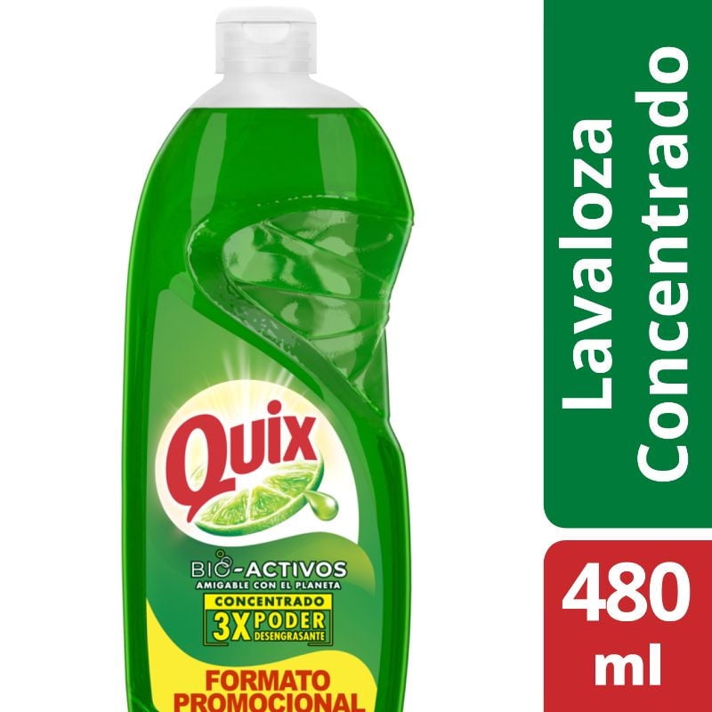 Lavalozas Limón Con Bio Activos Concentrado 480 ml Quix