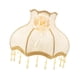 thumbnail image 3 of Pantalla de Tela para Lámpara con Borlas Clásicas Y Cuentas Decorativas Cubierta para Lámpara de Mesa O Pie E27 Material Retro de Tela Fácil Colocació Beige, 3 of 5