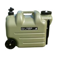 Ioensy - Contenedor De Agua Con Ruedas, Portador De Almacenamiento De Agua De 28L Para Acampar, Picnic Al Aire Libre, Verde