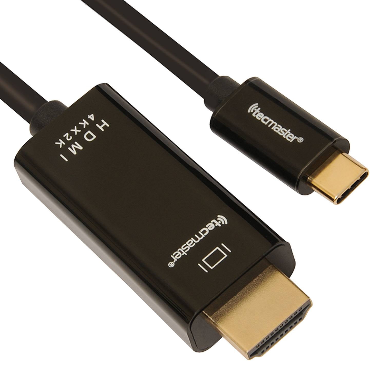 Tecmaster - Cable Convertidor Usb Tipo C 60 Hz A Hdmi 1.8 Metros 4k