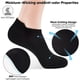 thumbnail image 4 of Xiao Hua 8 Pares de Calcetines Tobilleros, Calcetines Delgados de Algodón, Calcetines Delgados Deportivos de running de Corte Bajo Invisibles con Correa en el Talón, Negro, 4 of 4