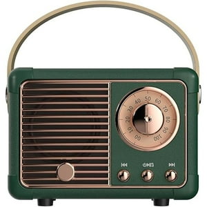 Veatool - Parlante Bluetooth Retro - Decoración Clásica, Mini Estéreo Inalámbrico, Múltiples Modos De Reproducción - Diseño Portátil