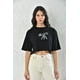 thumbnail image 3 of Polera Mujer Negra Crop Manga Corta Talla M, 3 of 3