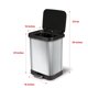 thumbnail image 2 of Papelera Glad GLD-74506 de acero inoxidable de 49 L con Clorox, 2 of 9