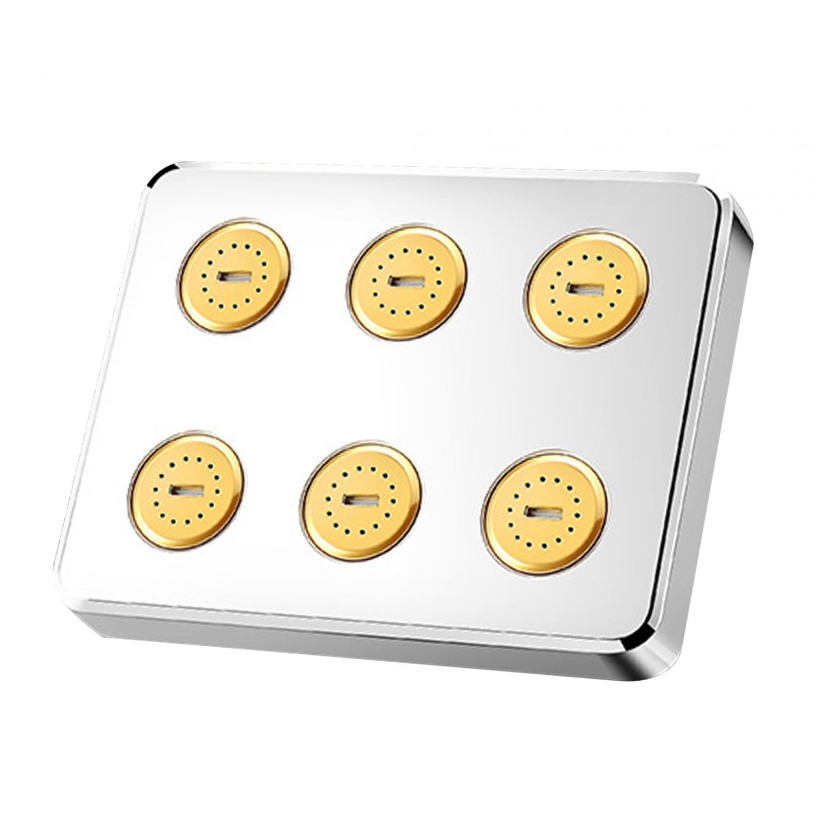 Bothyi - Grifo De Ducha De Cabezal De Ducha De Lluvia De Alta Presión Para Reemplazo De Ducha Casera Argent