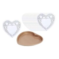 Magideal - Bandeja Para Pizza Con Forma De Corazón, Revestimiento De Superficie, Plato Diy, Regalos Del Día De San Valentín, Bandeja Para Pizza, Utensilios Para