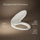 thumbnail image 3 of Asiento de inodoro KOHLER Cachet ReadyLatch Quiet Close Biscuit, 3 of 9
