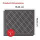 thumbnail image 2 of Alfombra SlipToGrip 107x89 cm Gris, paquete de 2 a cuadros, 2 of 7