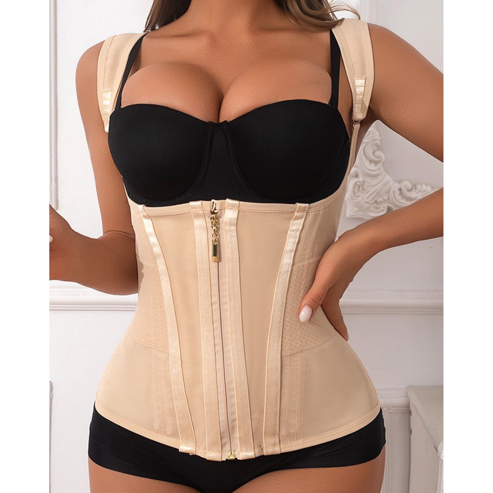 Flix Spa - Faja Premium Chaleco Moldeador Soporte Y Estilo Pro - Qs1043