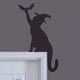 thumbnail image 2 of 1pc Spooky Halloween Door Corner Decoration with Black Cat, Bat, and Witch Hat - Perfect for Home and Office Decor, 2 of 4