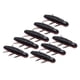 thumbnail image 1 of Kit De Señuelos De Pesca Blandos, Suministros Portátiles Prácticos Y Vivos, Aparejos De Pesca, Color Negro, 8 Uds., 1 of 3