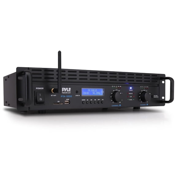 Amplificador Pyle PTA1000BT 2000W Bluetooth Rack 2 Canales