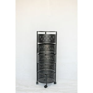 Topmarket - Organizador De Cocina Redondo 5 Niveles Con Ruedas