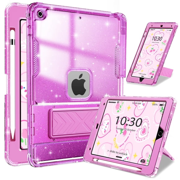 Funda INFILAND para iPad de 9ª, 8ª y 7ª generación 2021/2020/2019, 10,2 pulgadas, transparente, a pr