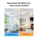 thumbnail image 5 of Ventilador de techo TCL 52 con luces, 5 aspas, 6 velocidades DC, reversible, 5 of 7
