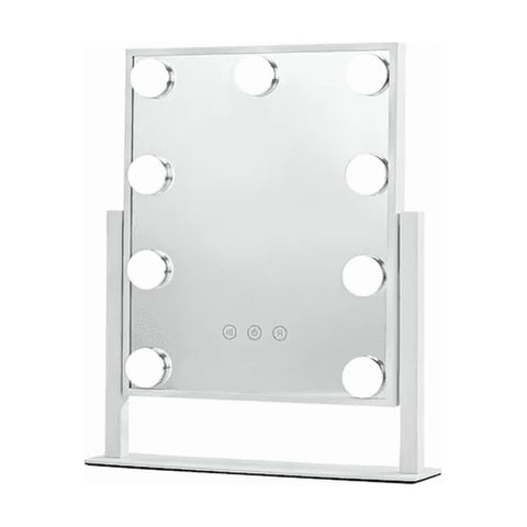 Genérico - Espejo Maquillaje Tocador 9 Luces Led Usb 3 Modos 360°