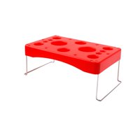 Bothyi - Soporte Para Bolsa De Glaseado, Estante Para Manga Pastelera Con Múltiples Orificios Para Pastelería, Repostería, Color Rojo