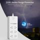 thumbnail image 4 of Power Strip NTONPOWER, 6 salidas, 4 puertos USB, cable de 10 pies, 2100J, 4 of 9